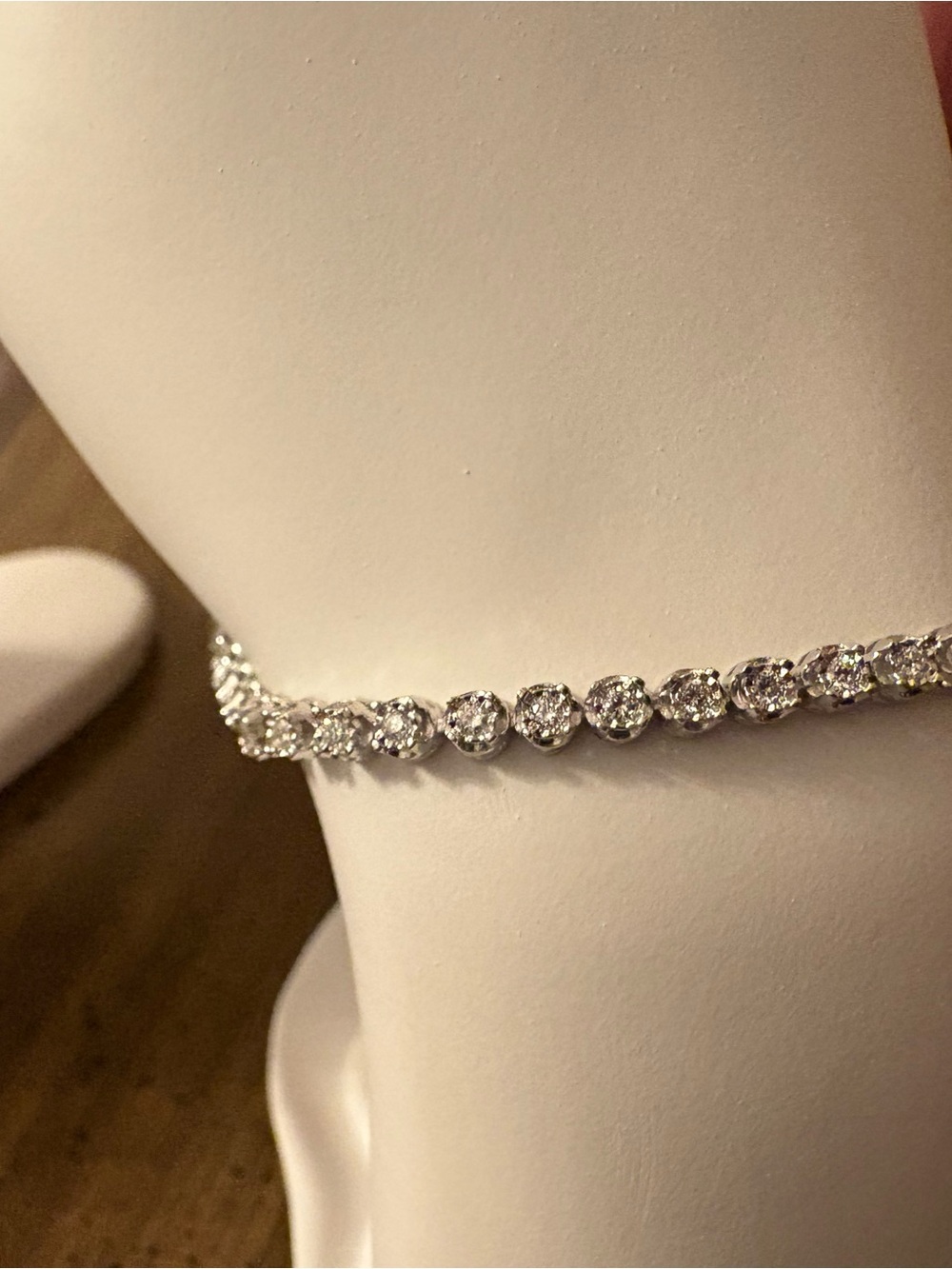 NEW 925 Sterling Silver 1 CTW Lab Grown Diamond Tennis Bracelet 7” 3.3mm